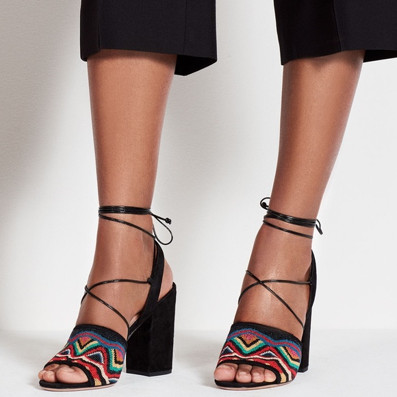 valentino lace up heels